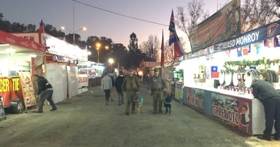 Se oficializó la suspensión definitiva de las ramadas para el presente año 2020 . (Foto: Contexto/Carabineros de Maule)