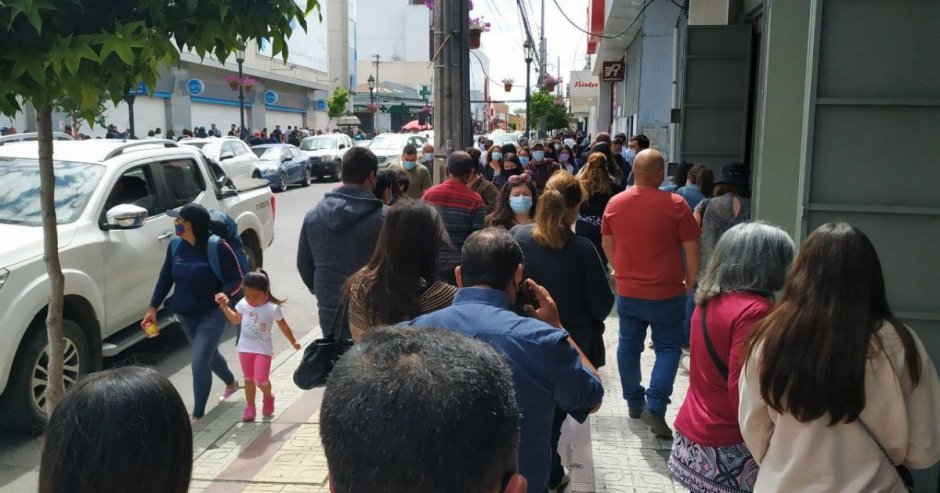 Imagen: centro de la ciudad de Talca, sábado 19 de diciembre. 